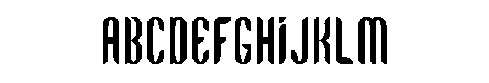 Bent-Knives Font UPPERCASE