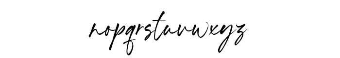 Benyamin Signature Font LOWERCASE