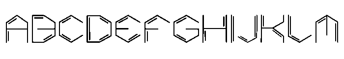 Benzeno Font UPPERCASE