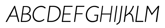 Beo Italic Font UPPERCASE