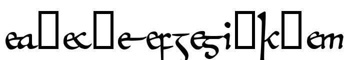 Beowulf1Alt Font LOWERCASE