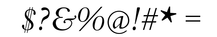 BergamoStd-Italic Font OTHER CHARS