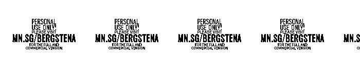 Bergstena Swashed PERSONAL USE Regular Font OTHER CHARS