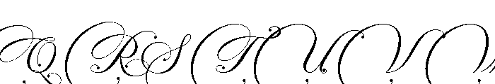 Bergstena Swashed PERSONAL USE Regular Font UPPERCASE