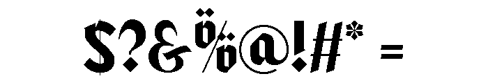 Berkah Raya - Demo Regular Font OTHER CHARS