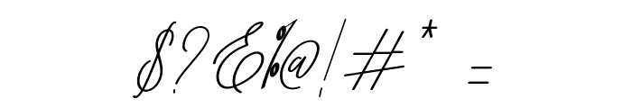 Bernadine Script Italic Font OTHER CHARS