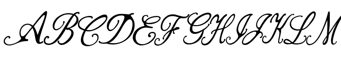 Bernadine Script Italic Font UPPERCASE