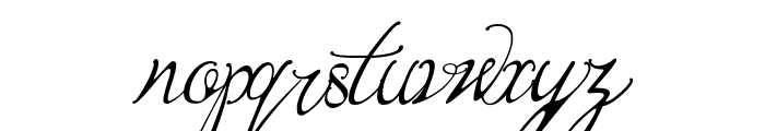 Bernadine Script Italic Font LOWERCASE
