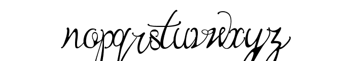 Bernadine Script Font LOWERCASE