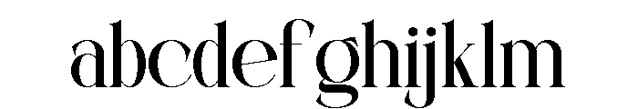 Berosh Font LOWERCASE