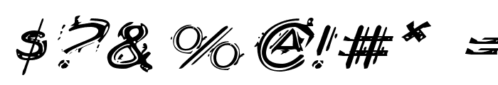 Berserker Expanded Italic Font OTHER CHARS