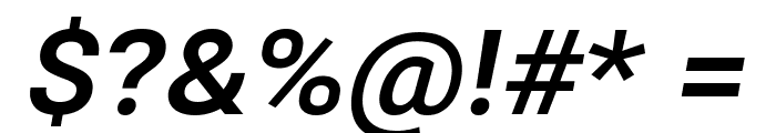 Bert Sans Bold Italic Font OTHER CHARS