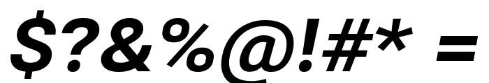 Bert Sans ExtraBold Italic Font OTHER CHARS