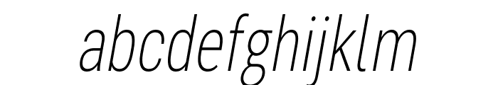 Bert Sans ExtraLight Italic Font LOWERCASE