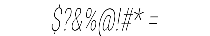Bert Sans Thin Italic Font OTHER CHARS