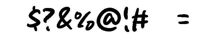 Bertha Smile Font OTHER CHARS