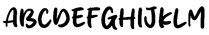 Bertha Smile Font UPPERCASE
