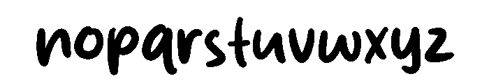 Bertha Smile Font LOWERCASE