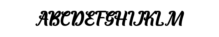 Berthany Font UPPERCASE