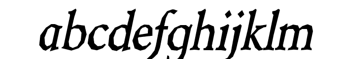 Berylium Bold Italic Font LOWERCASE