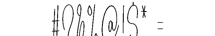Best Birthday Font OTHER CHARS