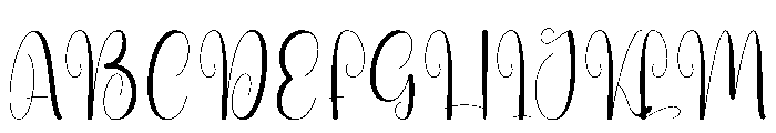 Bestieday Font UPPERCASE