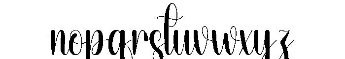 Bestieday Font LOWERCASE