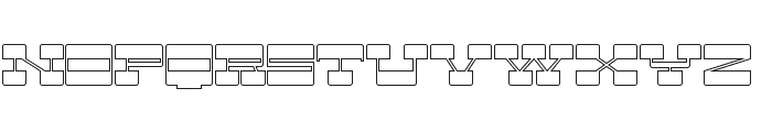 Better Retro Demo Outline Font UPPERCASE