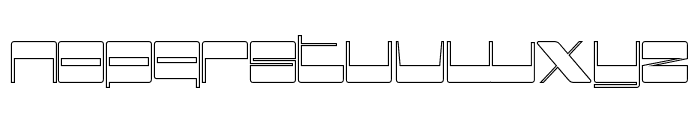 Better Retro Demo Outline Font LOWERCASE