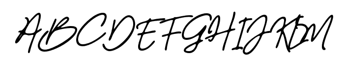 Better-Yesterday-italic Font UPPERCASE