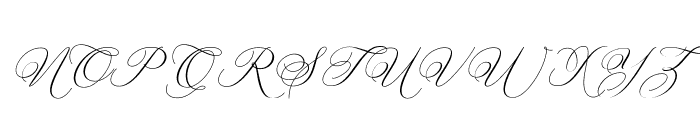 BettyLaudiaScript Font UPPERCASE