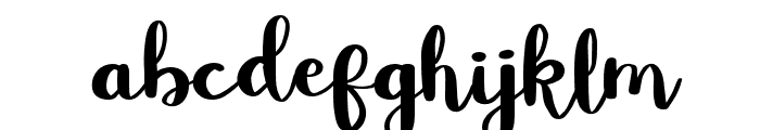 BettyRoseFree-Regular Font LOWERCASE