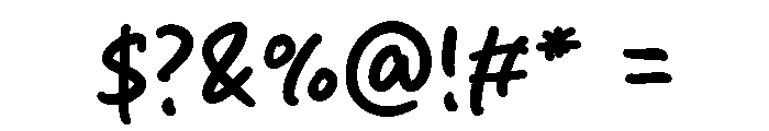 Beuty Rush Font OTHER CHARS