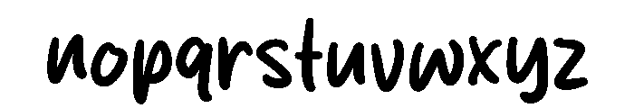 Beuty Rush Font LOWERCASE