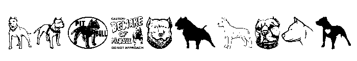 Beware of Pitbull Font OTHER CHARS