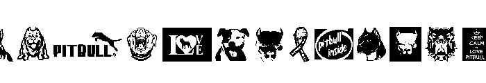 Beware of Pitbull Font UPPERCASE