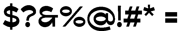 Bezier Sans Bold Font OTHER CHARS