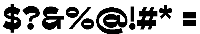 Bezier Sans Extra Bold Font OTHER CHARS