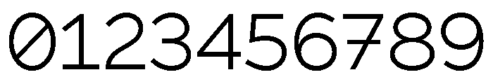Bezier Sans Light Font OTHER CHARS