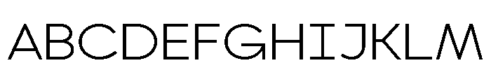 Bezier Sans Light Font UPPERCASE