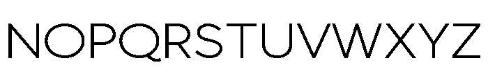 Bezier Sans Light Font UPPERCASE