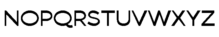 Bezier Sans Regular Font UPPERCASE