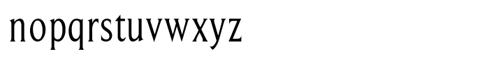 Beaufort Condensed Regular Font LOWERCASE