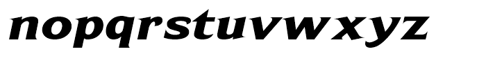 Beaufort Extended Heavy Italic Font LOWERCASE