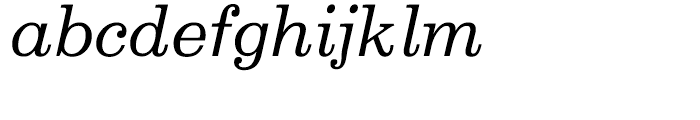 Belizio Regular Italic Font LOWERCASE