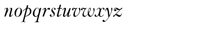 Bell Medium Italic Font LOWERCASE