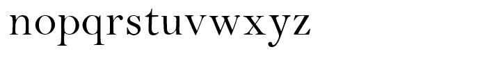 Bell Regular Font LOWERCASE