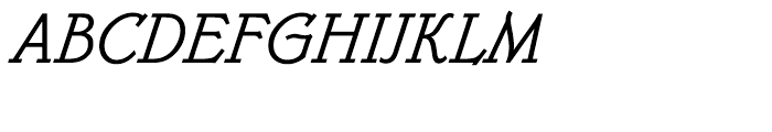 Belwe Mono Italic Font UPPERCASE