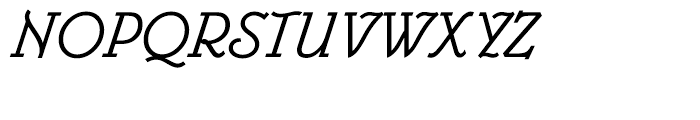Belwe Mono Italic Font UPPERCASE