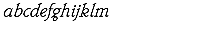 Belwe Mono Italic Font LOWERCASE